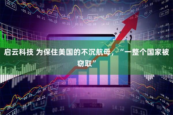启云科技 为保住美国的不沉航母，“一整个国家被窃取”