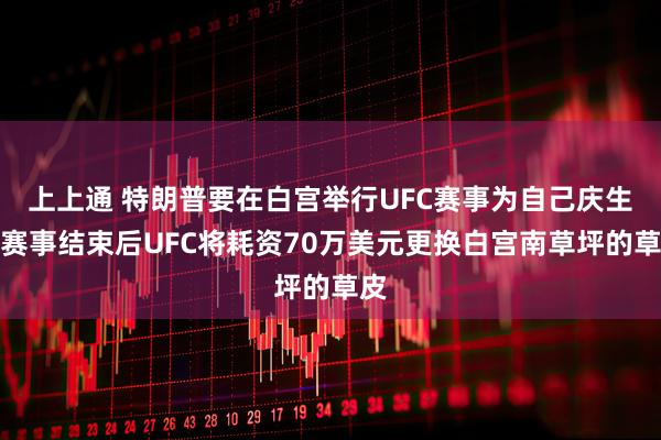 上上通 特朗普要在白宫举行UFC赛事为自己庆生，赛事结束后UFC将耗资70万美元更换白宫南草坪的草皮
