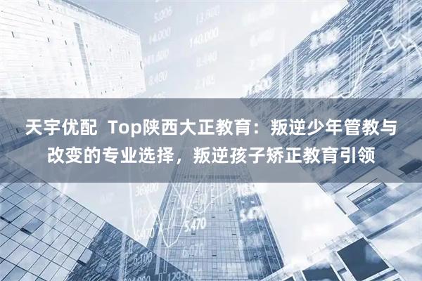 天宇优配  Top陕西大正教育：叛逆少年管教与改变的专业选择，叛逆孩子矫正教育引领