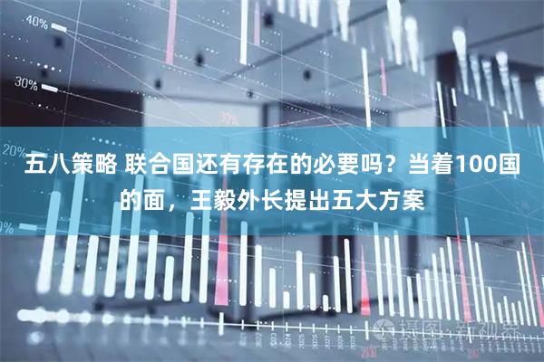 五八策略 联合国还有存在的必要吗?当着100国的面,王毅外长提出五大方案